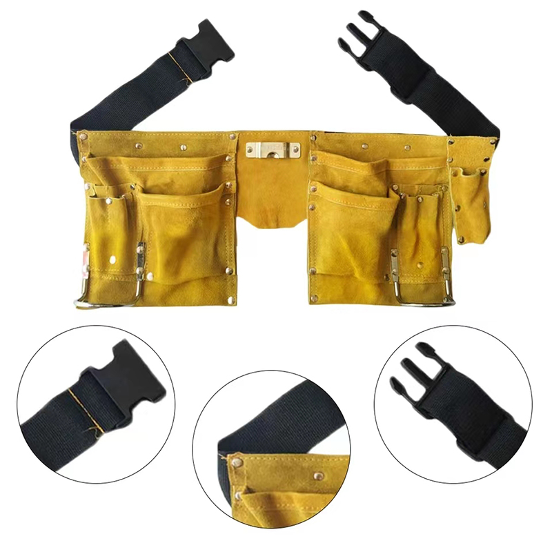 Ceinture Porte-outils De Charpentier En Cuir – Vintage, Occasion, Très Bon état