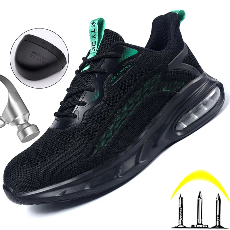 Chaussures de sécurité confortables avec embout en acier pour femme
