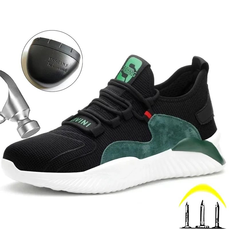 Chaussures de sécurité pour femme confortables, respirantes et légères