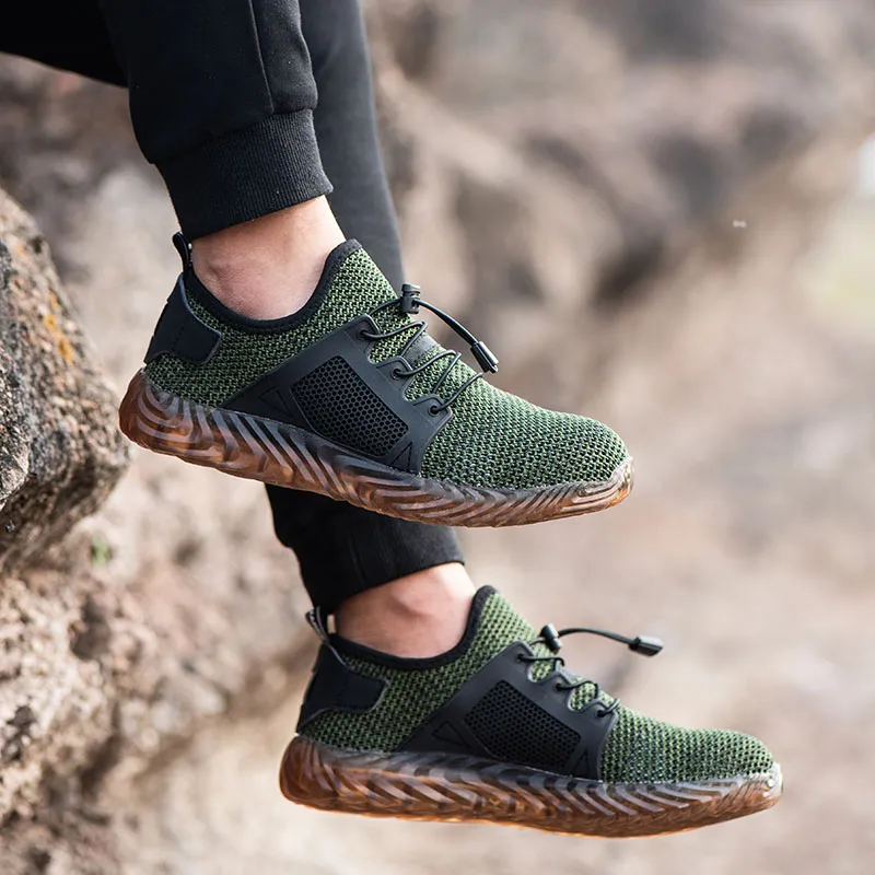 Chaussures de sécurité respirantes et souples avec embout en acier pour hommes et femmes Chaussures de sécurité respirantes et souples avec embout en acier pour hommes et femmes – Image 5