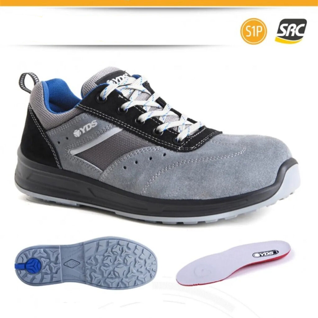 Chaussures de sécurité S1P en cuir suédé pour homme