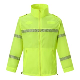 Veste EPI haute visibilité imperméable et respirante jaune fluo