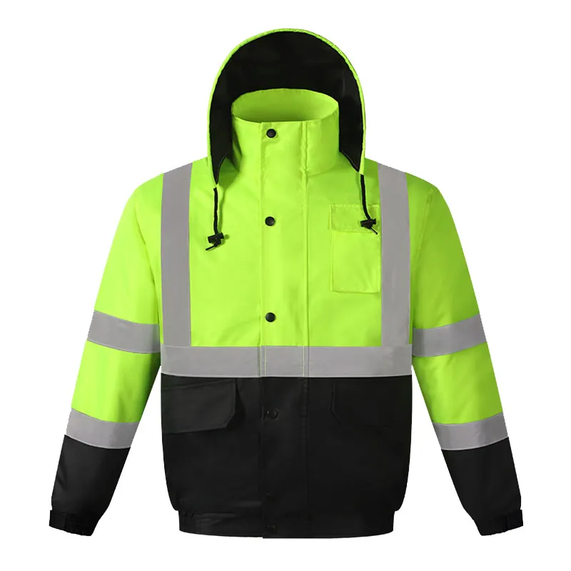 Blouson haute visibilité à capuche