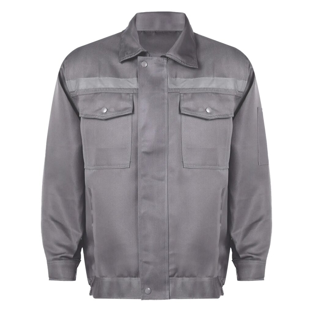 Blouson de travail gris pour femme