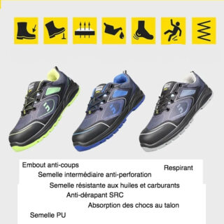 Chaussures de sécurité antistatiques ESD légères et confortables