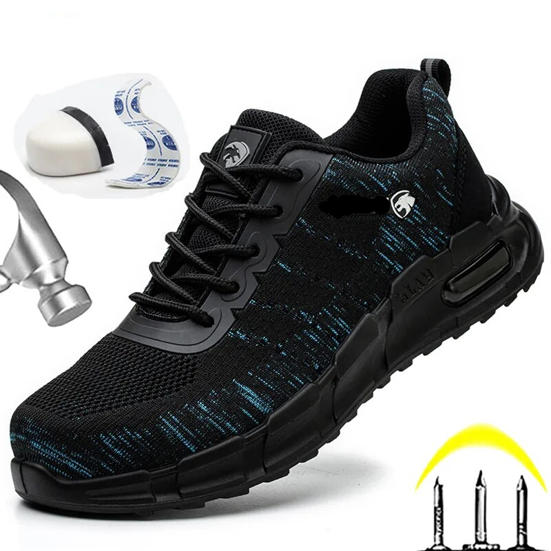 Chaussures de sécurité antistatiques pour homme style baskets à coussin d'air