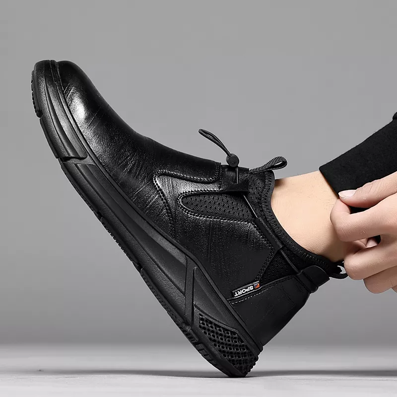 Chaussures de sécurité habillées slip on noires imperméables pour homme Chaussures de sécurité habillées slip on noires imperméables pour homme – Image 7
