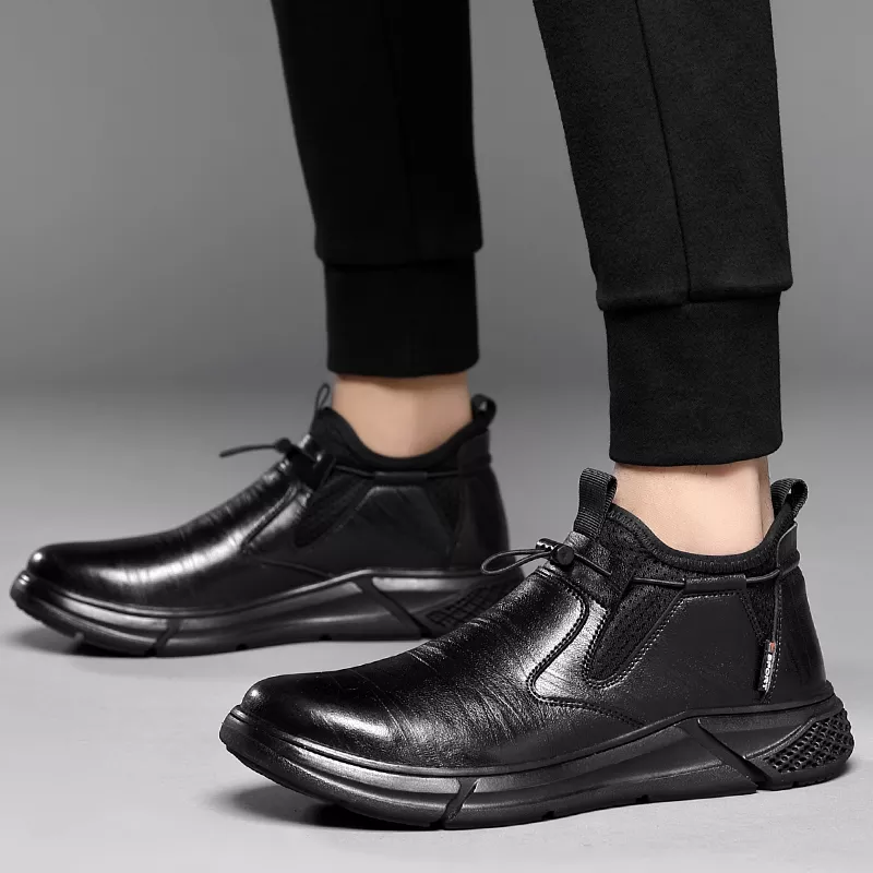 Chaussures de sécurité habillées slip on noires imperméables pour homme Chaussures de sécurité habillées slip on noires imperméables pour homme – Image 10
