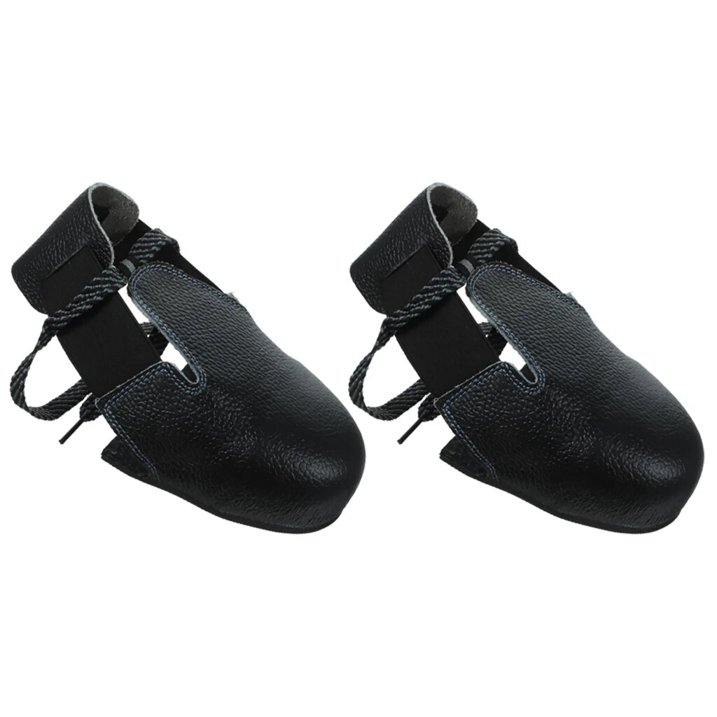 paire de coques de sécurité pour chaussures noires sur fond blanc