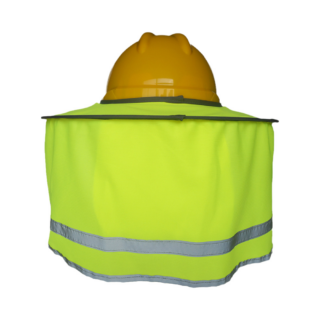 EPI haute visibilité protection solaire pour casque de chantier
