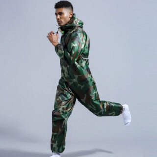 Combinaison de travail homme style camouflage militaire