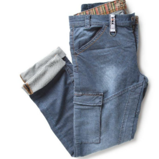 Pantalon de travail denim - DIKE sur fond blanc