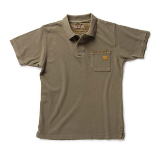 Polo de travail pour femme en coton sur fond blanc