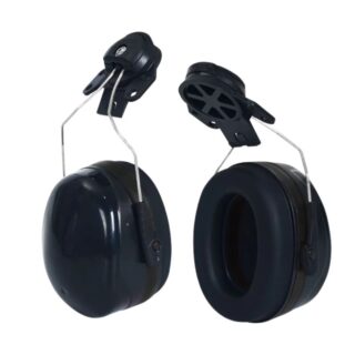 Casque anti bruit pratique et confortable sur fond blanc
