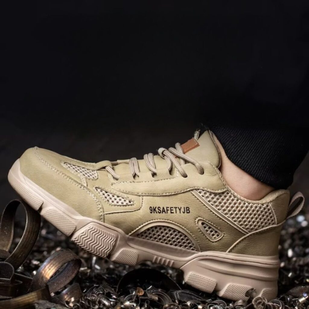 Accueil chaussure travail beige legere1