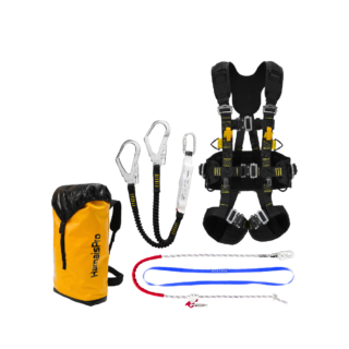 Kit premium antichute évolution pylône avec harnais cordiste